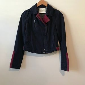 Anthropologie Hei Hei Cotton Moto Jacket
